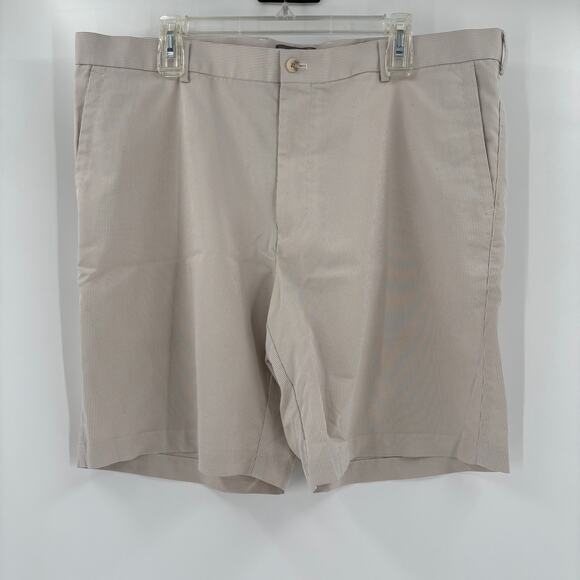 Peter Millar Sz40 Brown Striped Wicking Golf Shorts - Picture 4 of 5